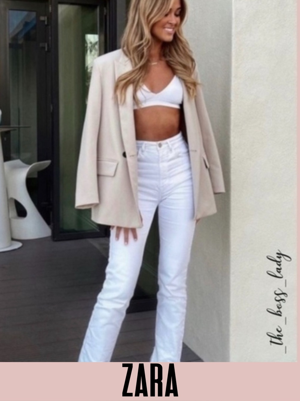 ZARA jeans high rise straight leg size 10